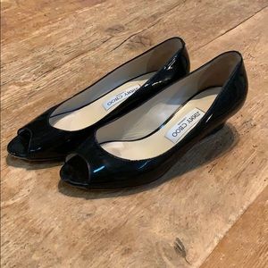 Jimmy Choo Patent Leather Wedges Size 39